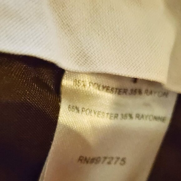 Fox Brown Check Pants Size 5 – Y2K Plaid Trousers w/ Pink Button Detail - Picture 12 of 12